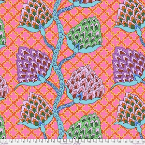 Kaffe Fassett - Paisley Flower in Fuchsia from the Kaffe Fassett Collective by Free Spirit Fabric 100% Cotton Fabric