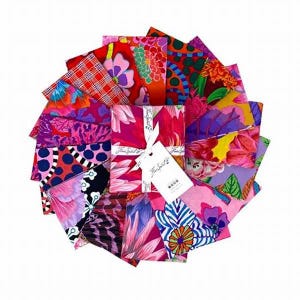 Kaffe Fassett -Hot August 23 Fat Quarter 16 piece Bundle from the Kaffe Fassett Collective by Free Spirit Fabric 100% Cotton Fabric