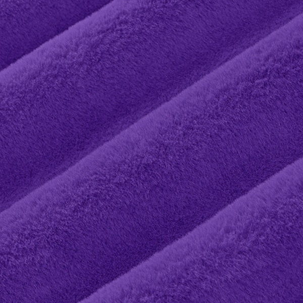 Luxe Cuddle® Seal in Viola Purple High Pile Plush Furry Luxury MINKY from Shannon Fabric- 15mm Pile- You Choose the Cut