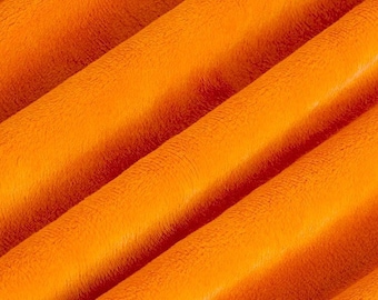 Pumpkin Orange Cuddle Smooth Minky From Shannon Fabrics - Choose Your Cut