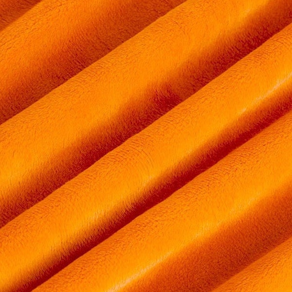 Pumpkin Orange Cuddle Smooth Minky From Shannon Fabrics - Choose Your Cut