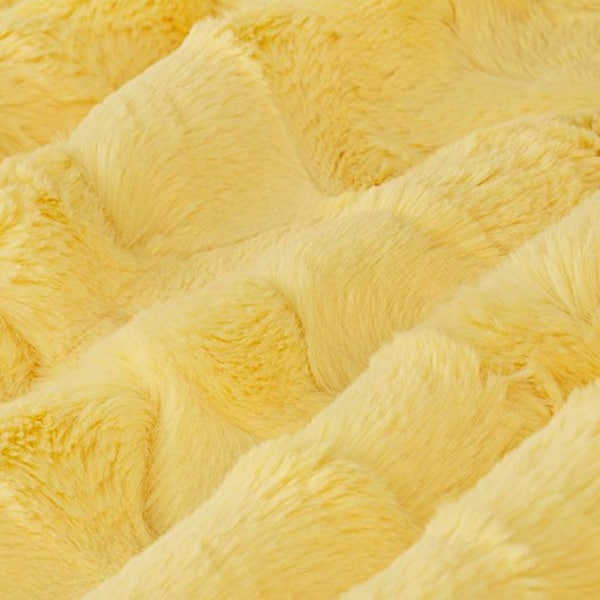 Luxe Cuddle Hide in Banana Yellow MINKY Fabric From Shannon Fabrics