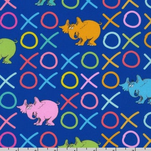 Hugs and Kisses in Royal aus der Horton Kindness Collection von Dr. SeussEnterprises für Robert Kaufman- 100% hochwertige Quilt Shop Baumwolle