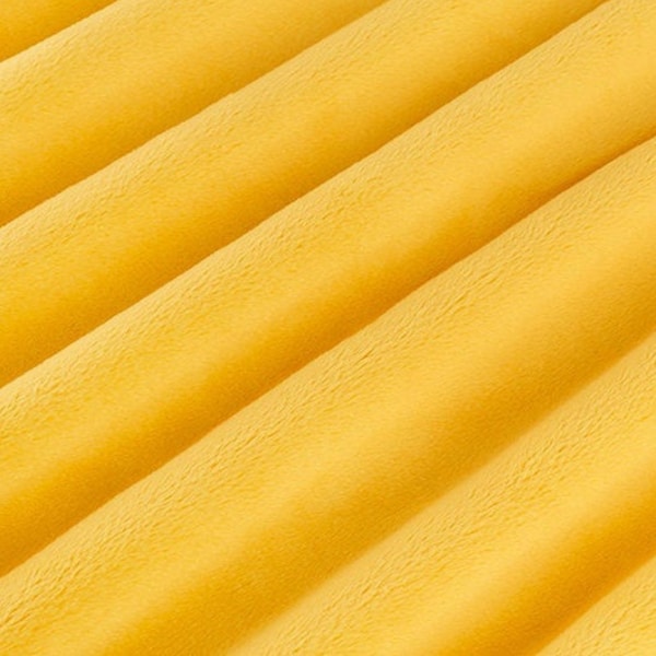 90" Extra Wide Sunshine Yellow Cuddle Smooth 3 MINKY From Shannon Fabrics- 3mm Pile