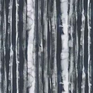 Könnte beinhalten: Abstraktes Aquarellmuster mit vertikalen Streifen in Marineblau, Weiß und Grau. Das Design hat ein strukturiertes, handgemaltes Aussehen mit unterschiedlichen Breiten und subtilen Farbverläufen. Der Gesamteffekt ist ein modernes, künstlerisches Textildesign.