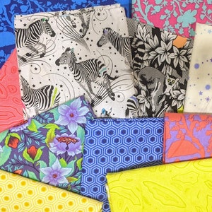 Tula Pink Scrap Pack- 2.5-3 Yards Total in Each Pack- By Free Spirit Fabrics - Assorted Colors, Sizes and Patterns