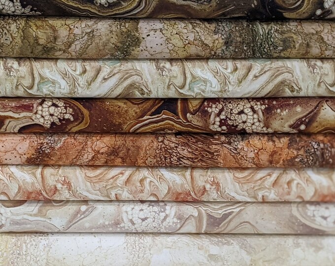 Neutral Earth Tones Artistic Blenders BUNDLE FABRIC SET From Fusion