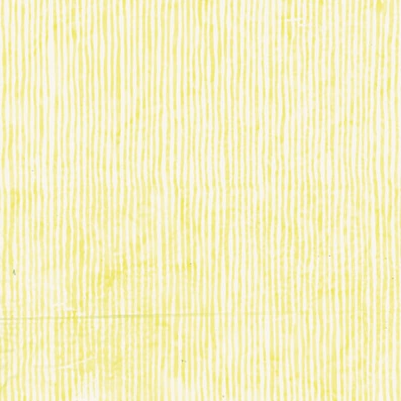 Buttercup Yellow Skinny Stripes Hand-Dyed Batik made in Bali From Bali Fabrics Collection by Hoffman California Fabrics