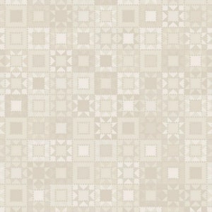 Western Blocks in Cream from Quilting Cowgirls Collection by Maywood Studio - 100% Cotton Fabric