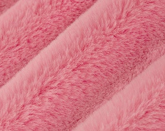 Luxe Cuddle® Seal in Hot Pink High Pile Plush MINKY from Shannon Fabric- 15mm
