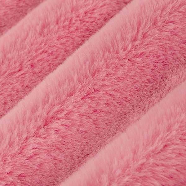 Luxe Cuddle® Seal in Hot Pink High Pile Plush MINKY from Shannon Fabric- 15mm