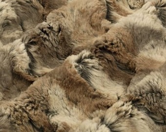 MINKY - Luxe Cuddle® Wild Rabbit in Driftwood Furry Fabric from Shannon Fabrics