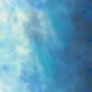 May include: Abstract watercolor painting with a blend of blues and white. The artwork features soft, blended brushstrokes creating a dreamy, ethereal effect. The colors transition from light to dark, evoking a sense of depth and movement.