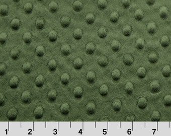 Hunter Green Dimple Minky From Shannon Fabrics - Choose Your Cut