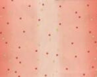 Metallic Confetti Dots in Persimmon Orange Ombre by V and Co. for Moda Fabrics - 100% Cotton Fabric