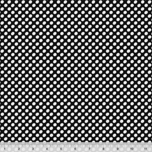 Prickar i svart från Dot to Dot-kollektionen av Heather Givans för Windham Fabrics - 100 % bomullstyg