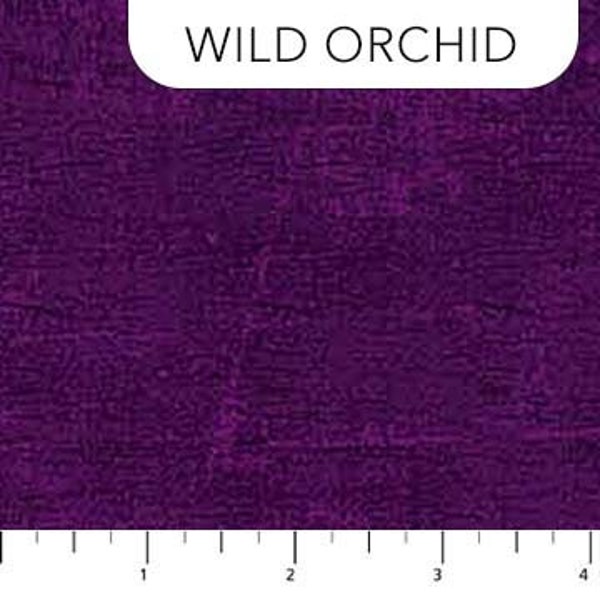 Canvas in Wild Orchid By Deborah Edwards For Northcott Fabric- 100% High Quality Cotton