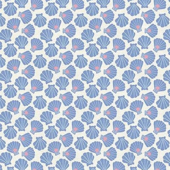 Sea Shells From Fisherman/'s Village Collection by Paintbrush Studio Fabric 100/% Quilt Shop Cotton