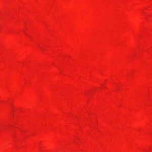 Batik Fabric- Ruby Red Blender from the Be Colorful Collection by Jacqueline De Jonge for Anthology Fabrics - 100% Cotton