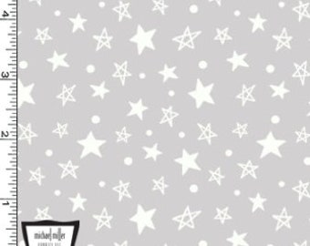 Fat Half Only 30"x36" MINKY PLUSH FABRIC - Dotty Stars Smooth Digital Cuddle® from Michael Miller Fabric- You Choose the Cut