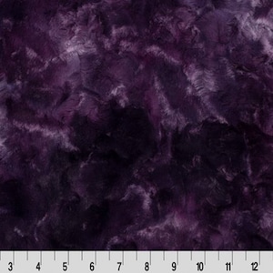 Luxe Cuddle® Galaxy Plum Purple MINKY di Shannon Fabrics, pelo da 10 mm