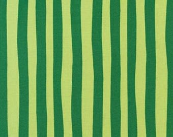 Dr. Seuss Evergreen Tone on Tone Green Stripes from Robert Kaufman&#39;s Celebrate Seuss! & How The Grinch Stole Christmas Collection