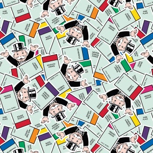 Digital Minky - Jeu de cartes de propriété de la collection Hasbro Gaming d'EZ Fabrics - Vous choisissez la coupe - Minky 100 % polyester