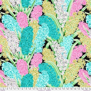 KAFFE FASSETT Hyacinthus in CONTRAST by Philip Jacobs from the Kaffe Fassett Collective by FreeSpirit Fabric