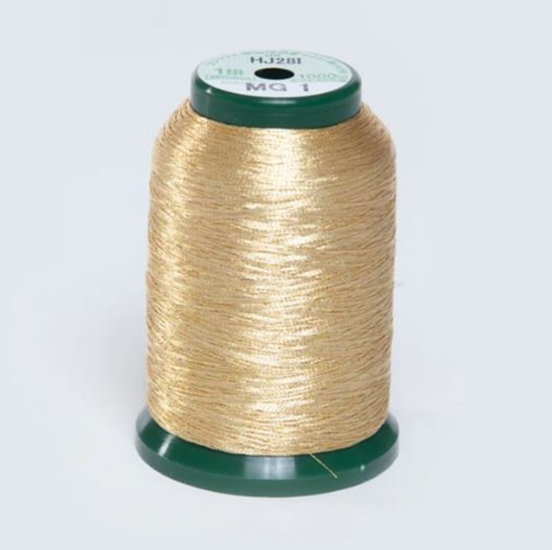 King Star Pale Gold 2 Embroidery Thread - 1,000 Meter Spool 40 Wt. - Etsy