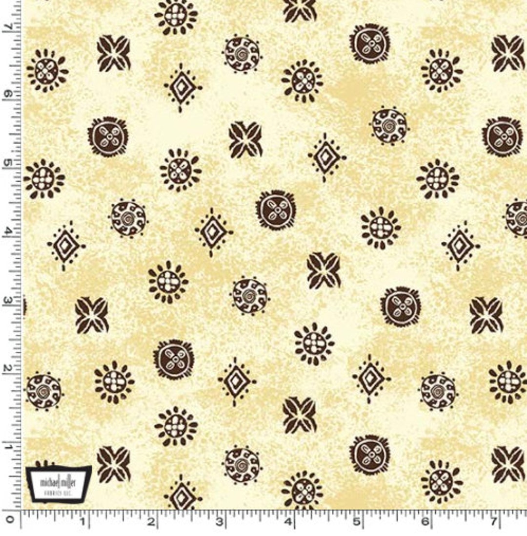 Tribal Dot in Cream From Kenya Collection by Michael Miller - 100% ...