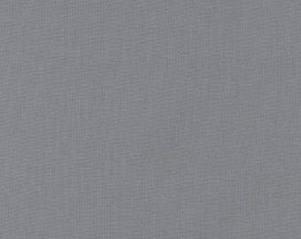 Steel Grey Solid KONA COTTON from Robert Kaufman Fabrics - K001-91