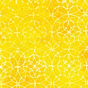 Batik Fabric- Orbit in Bright Yellow  by Lunn Studios from Artisan Batiks: Moodscapes Collection 20942-5