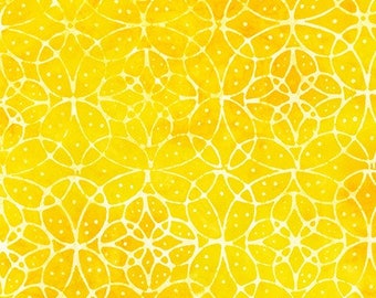 Tissu batik - Orbite en jaune vif par Lunn Studios de Artisan Batiks : Collection Moodscapes 20942-5