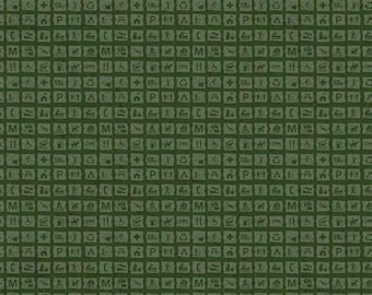 Signs in Green from the National Parks Collection by Riley Blake Designs - 100% Cotton