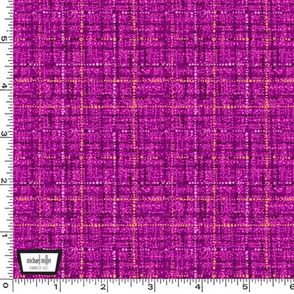 Textured Grid in Magenta from Coco Collection by Michael Miller - 100% Cotton Quilt Shop Quality Fabric