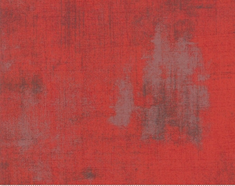 Grunge Basic en satén rojo de Moda Fabrics - 100 % algodón de calidad Quilt Shop