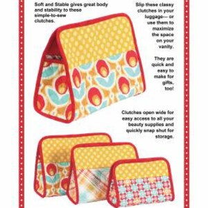 Cosmetic Clutches Paper Pattern from ByAnnie's Pattern