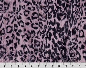 Jaguar Elderberry Luxe Cuddle®w MINKY from Shannon Fabrics - - 10 mm pile