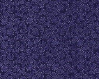 Kaffe Fassett Fabric- Aboriginal Dots in Indigo From Kaffe Fassett Collective Classics Collection by FreeSpirit Fabric