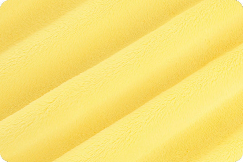 Cuddle® 3 in Banana Yellow Minky From Shannon Fabrics image 3