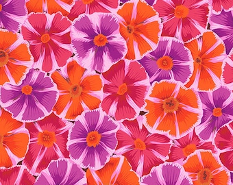 Kaffe Fassett - Pinwheels in Red & Purple from the Kaffe Fassett Collective by Free Spirit Fabric 100% Cotton Fabric