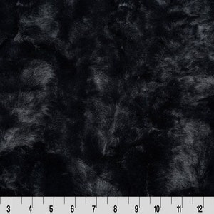 Black Caviar Luxe Cuddle® Hide from Shannon Fabric's Minky Collection- 10mm Pile