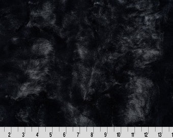 Black Caviar Luxe Cuddle® Hide from Shannon Fabric's Minky Collection- 10mm Pile