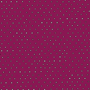 May include: A repeating pattern of small, irregular white squares on a deep magenta background. The squares are evenly spaced, creating a textured, dotted effect across the entire surface. The design is simple and graphic.