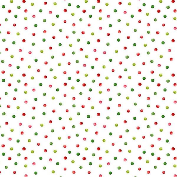 Watermelon Dots in White - Watermelon Party Collection Timeless Treasures - 100% Cotton