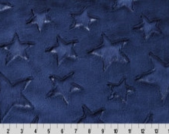 Luxe Cuddle®Stars in Navy from Shannon Fabrics