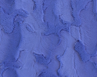 Solid Royal Blue New York Luxe Snuggle Luxury Furry MINKY from EZ Fabrics- Perfect for Apparel, Throws, Baby & Children's Accessories