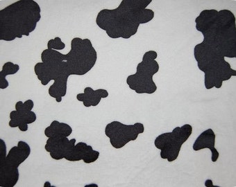 Cow Cuddle® Black and White Smooth Luxe Plush From Shannon Fabrics - 3mm Pile- Pick Your Cut