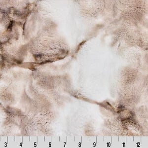 Luxe Cuddle® Sorbet Powderpuff en Truffle Plush MINKY de Shannon Fabric - Pelo de 15 mm