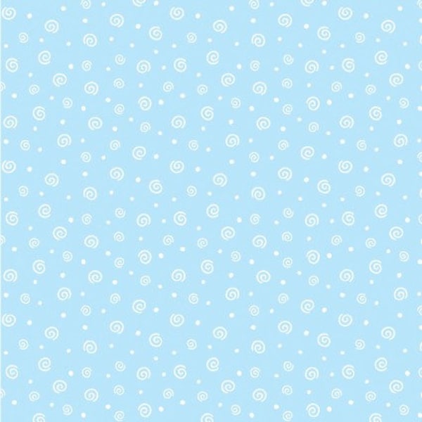 FLANNEL Soft Swirl in Blue From Twinkle Comfort Flannel Collection by Kanvas Studio Fabrics - 100% Cotton Flannel